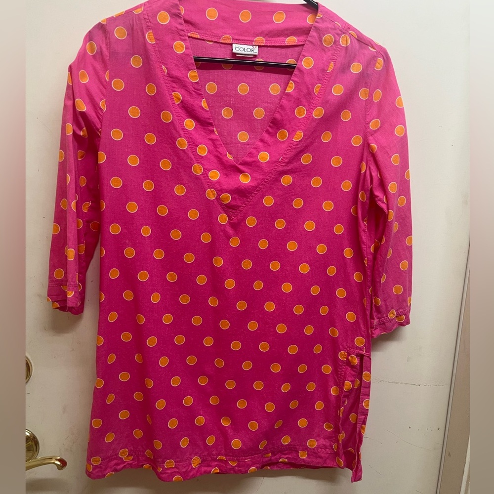 All for Color Polka Dot Tunic